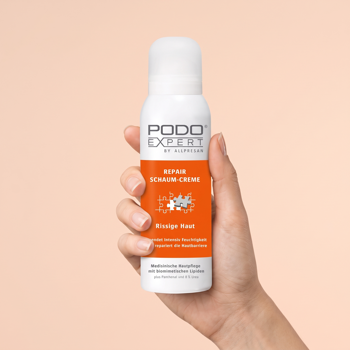 PodoExpert Cracked Skin held in hand