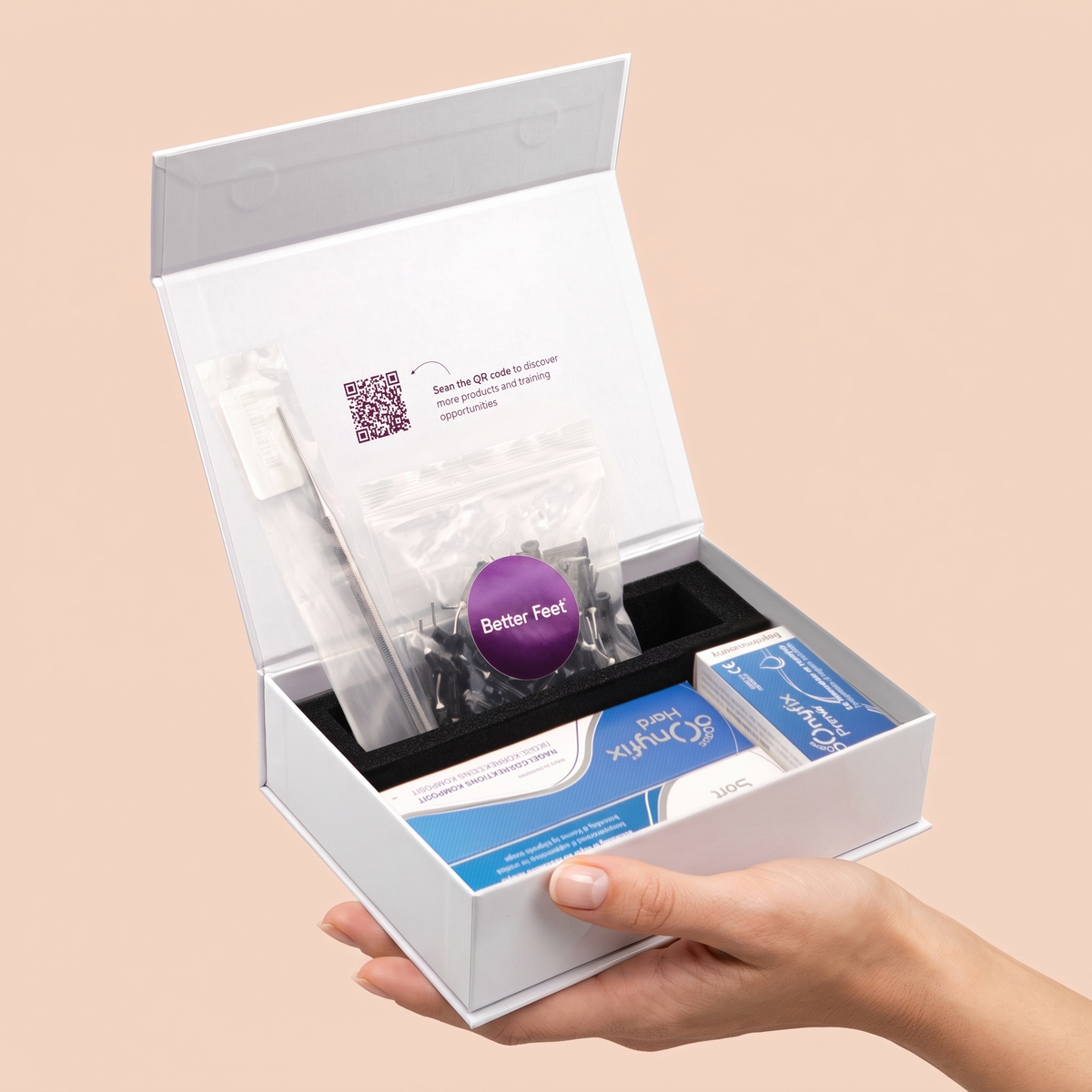 Better Feet® OnyFix® Bundle Set (Composites & Primer) - BFBN-002 held in hand