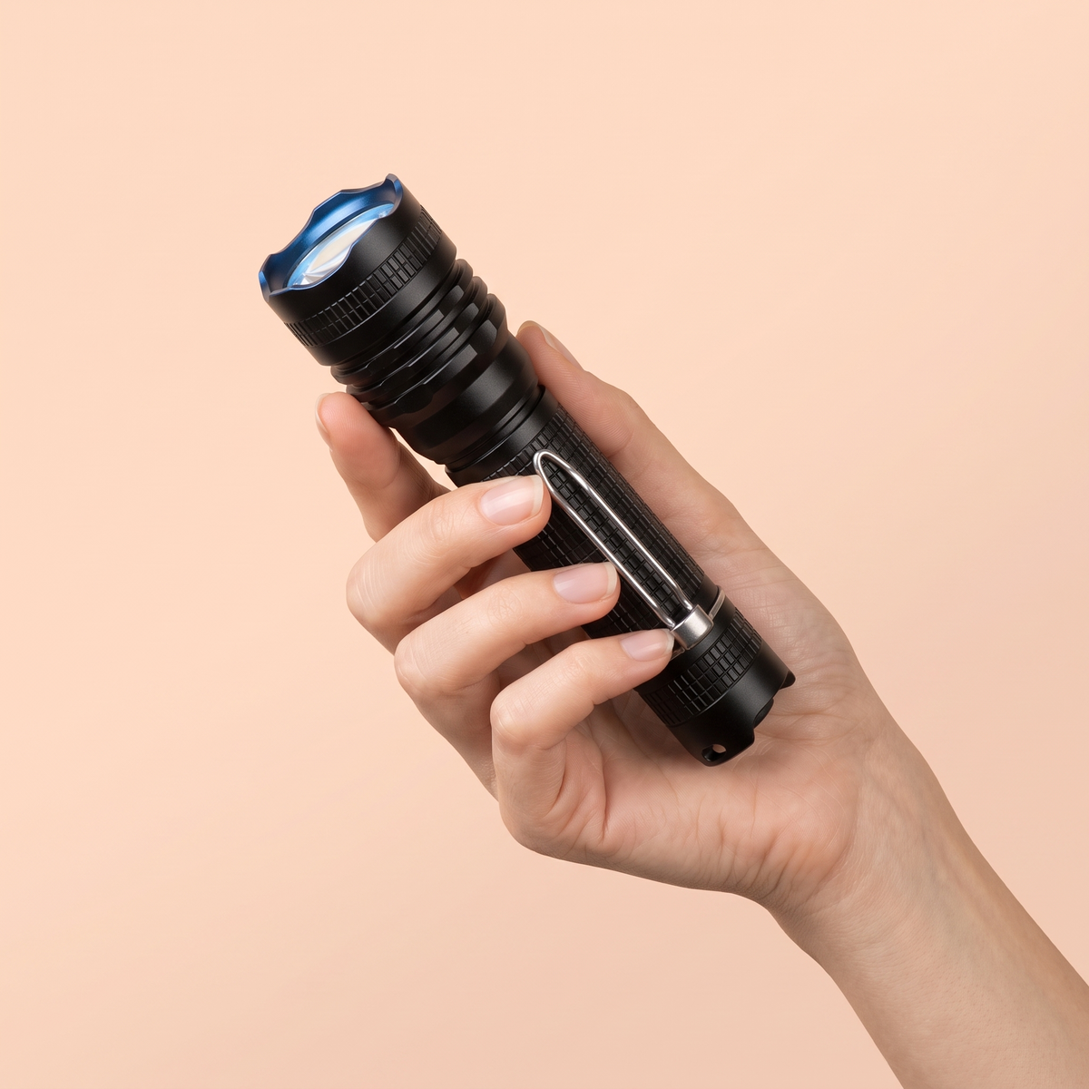 OnyLux® LED Blue Light Set held in hand