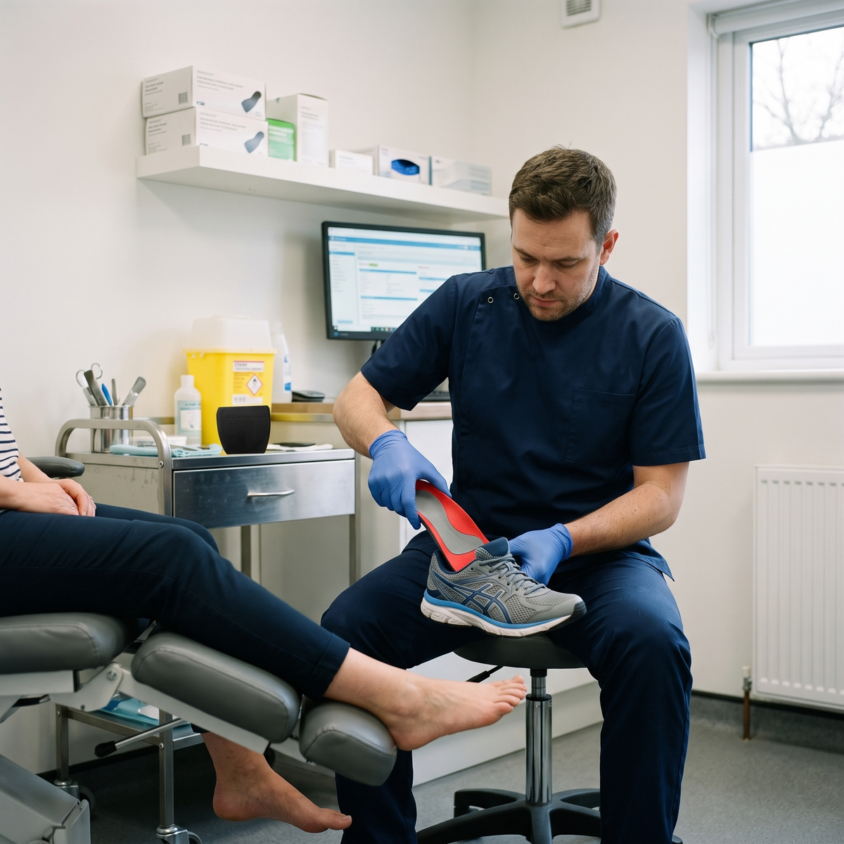 Forefoot Varus (4PRS/PK) in use at a podiatry clinic