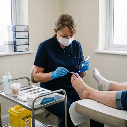 OnyFix® Soft in use at a podiatry clinic
