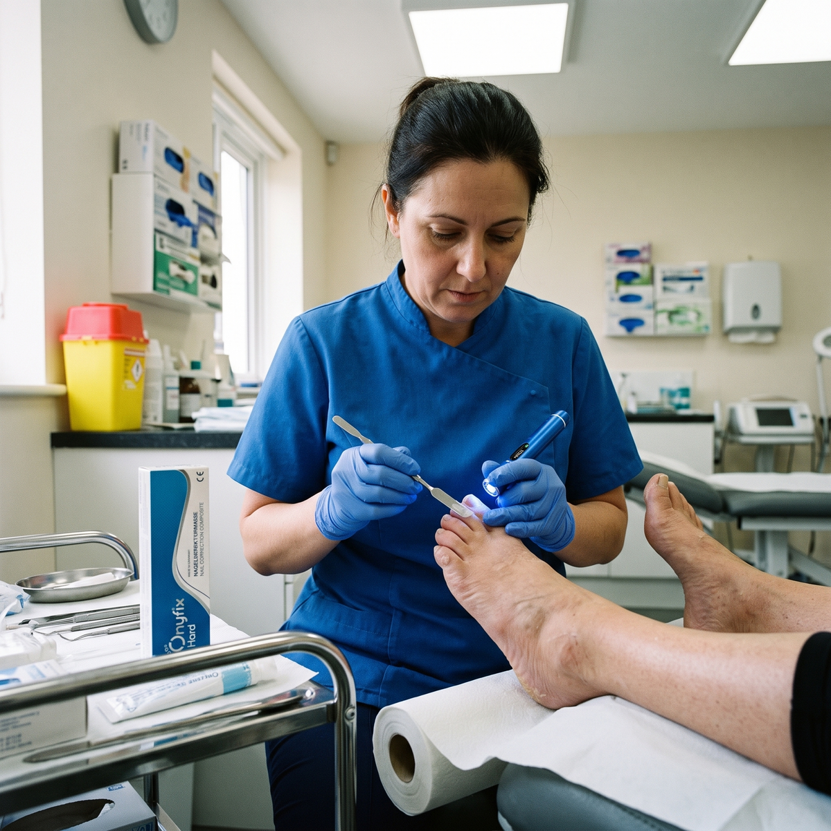 OnyFix® Hard in use at a podiatry clinic