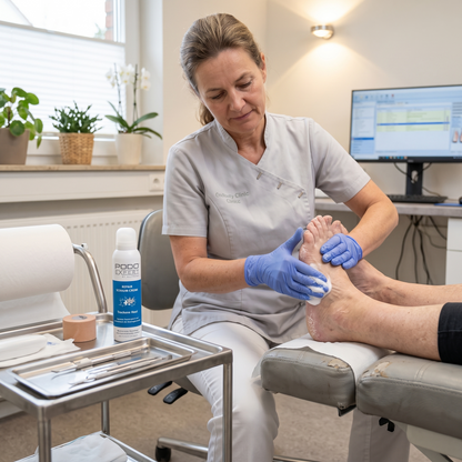 PodoExpert Cracked Skin w/o Urea in use at a podiatry clinic