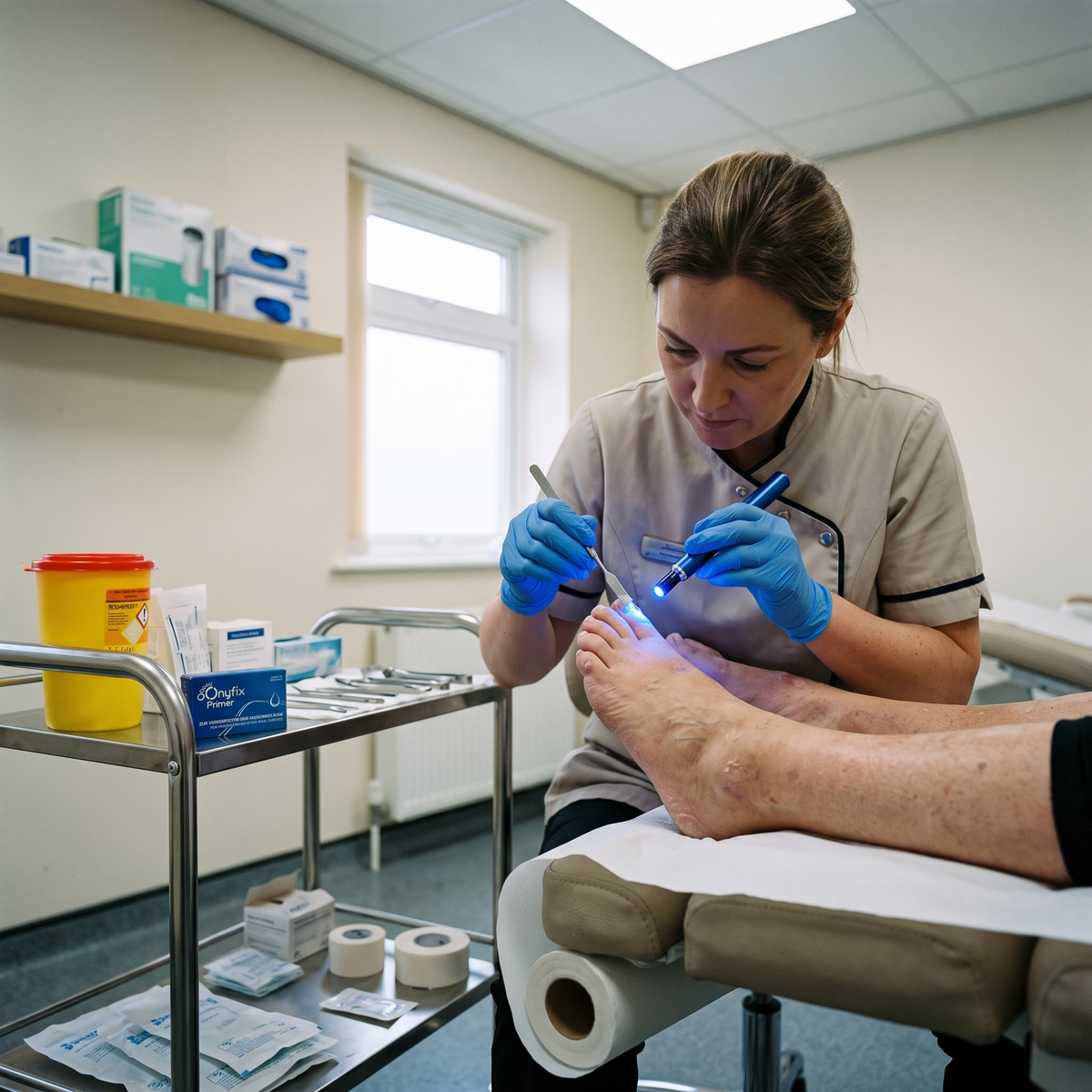 OnyFix® Primer in use at a podiatry clinic