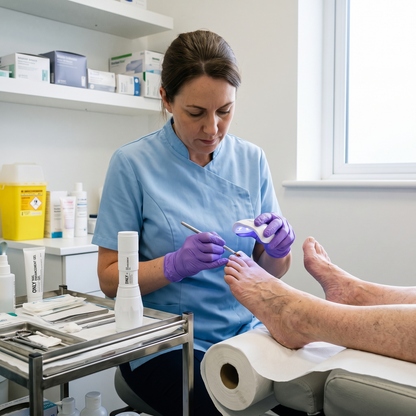 Better Feet® 10 Watt UV Lamp in use at a podiatry clinic