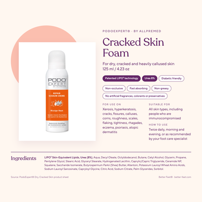 PodoExpert Cracked Skin — ingredients & product facts