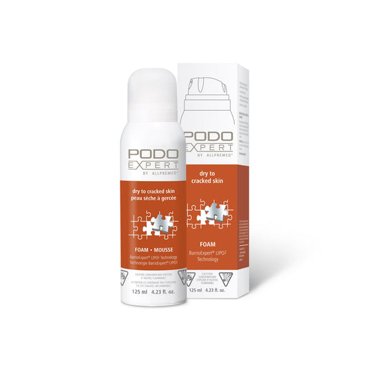 PodoExpert Cracked Skin foam 125 ml, North American pack
