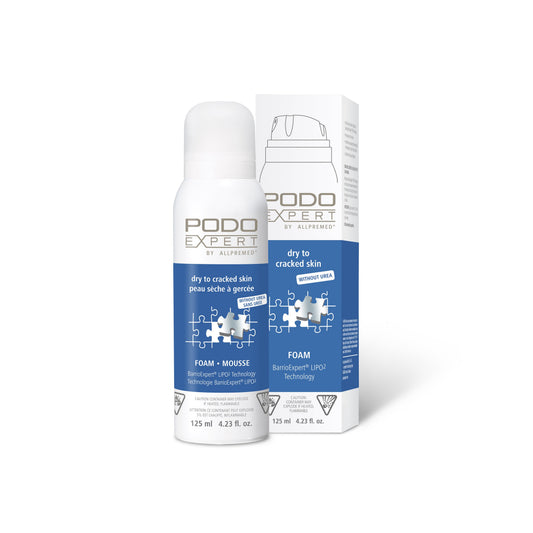 PodoExpert Cracked Skin w/o Urea foam 125 ml, North American pack